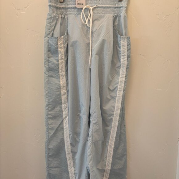 Free People Light Blue Track Pants - Picture 3 of 5